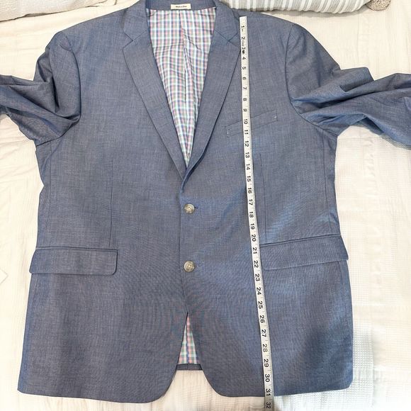 Southern Pines XL Blue Sport Coat Two Button Jacket 100% Cotton Easter Men’s - Picture 15 of 16